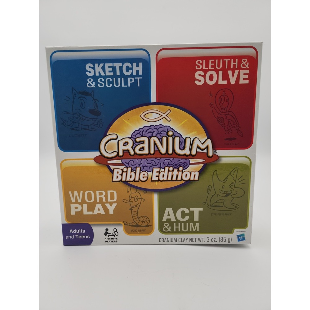 Hasbro Cranium Bible Edition Board Game 2012 4+ Players Adults Teens Christian